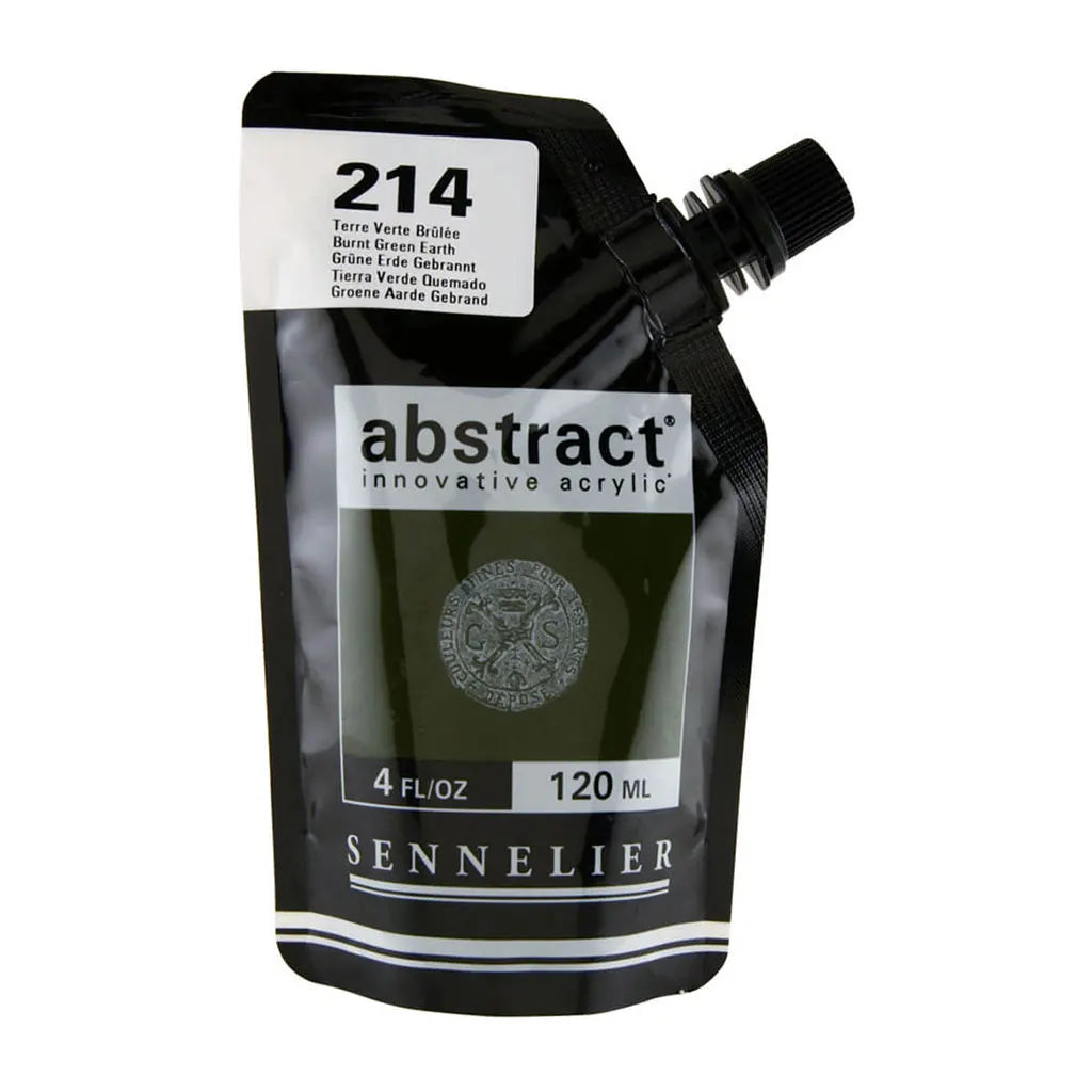 Sennelier Abstract Acylic 120ml Burnt Green Earth