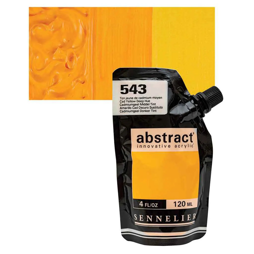 Sennelier Abstract Acylic 120ml Cad Yellow Deep Hue