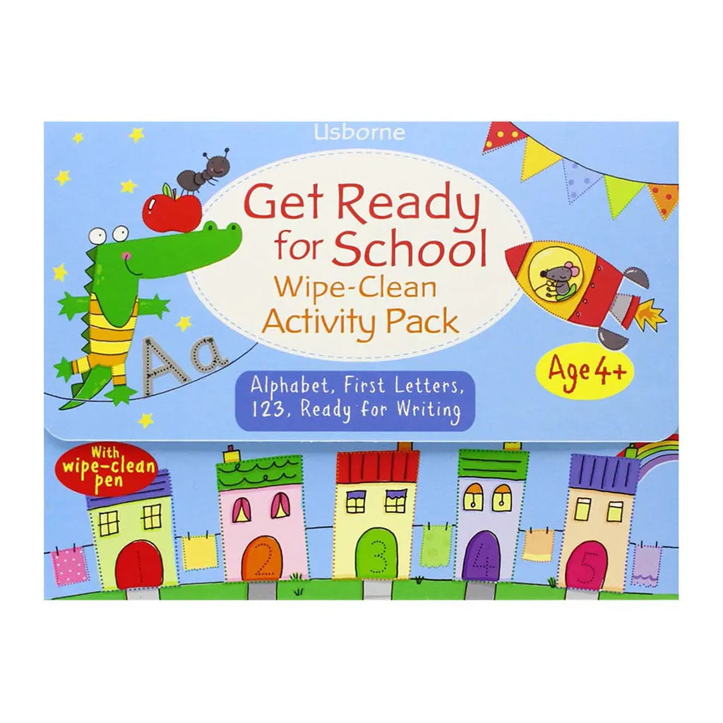 Usborne Get Ready for School Wipe-Clean Activity Pack