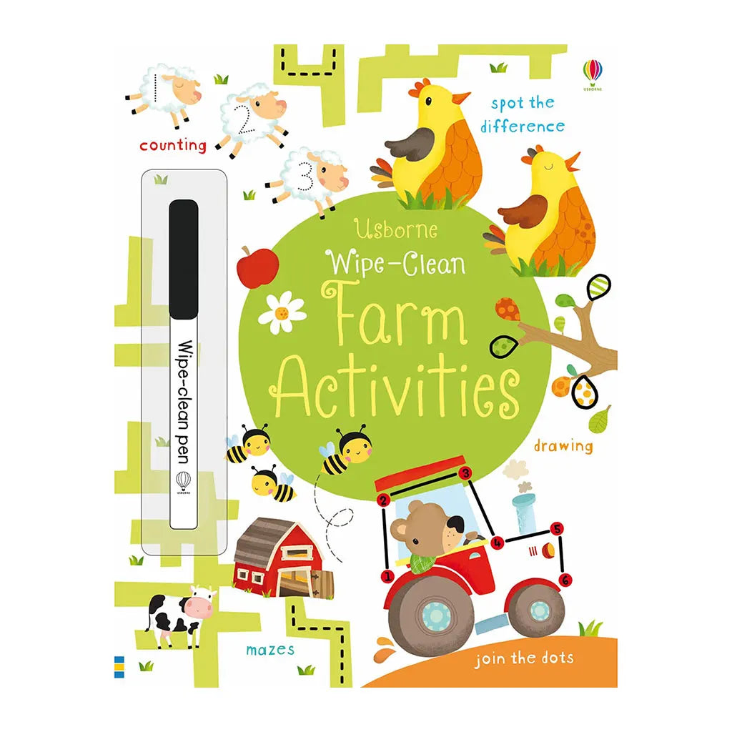 Usborne Wipe Clean Farm Activities Book