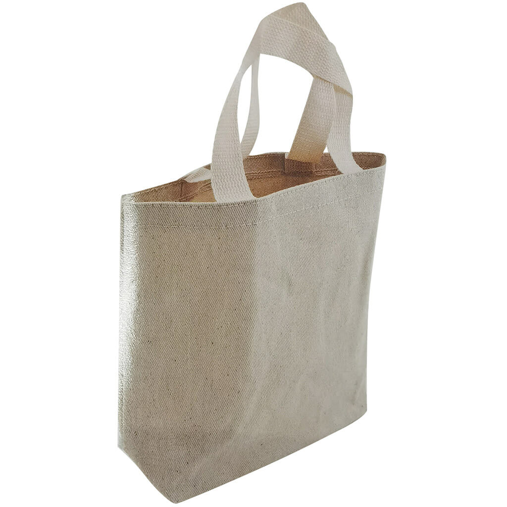 Loew Cornell 11in x 9in x 3in Tote Bag, Natural 4pk