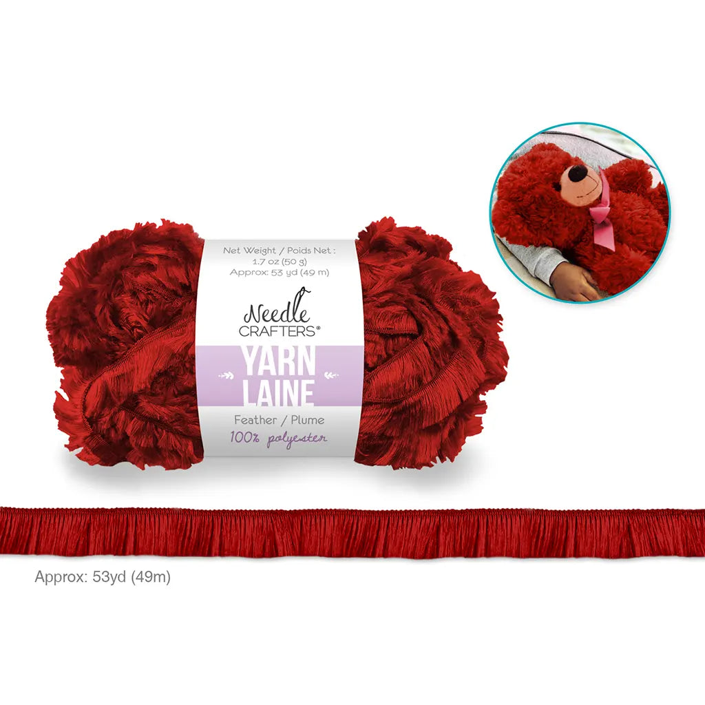 Needlecrafters: 50g Feather Yarn Polyester Ball