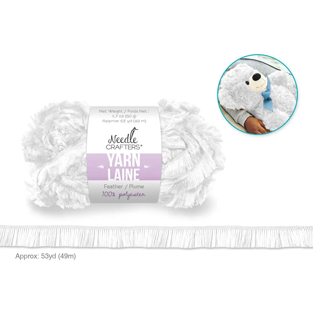 Needlecrafters: 50g Feather Yarn Polyester Ball