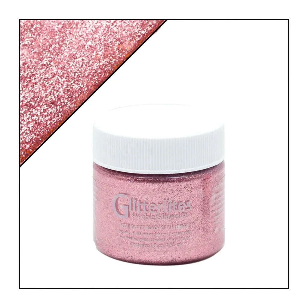 Angelus Glitterlites Flexible Glittercoat Paint 1oz Candy