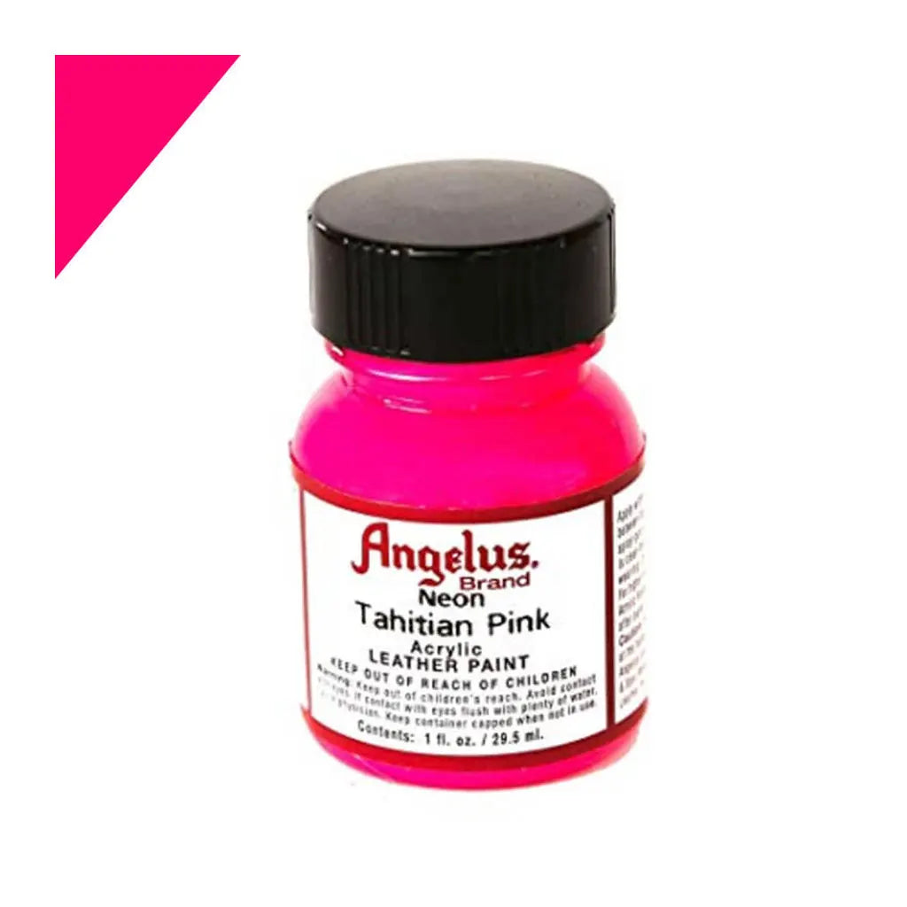 Angelus Neon Paint 1oz Tahitn Pink
