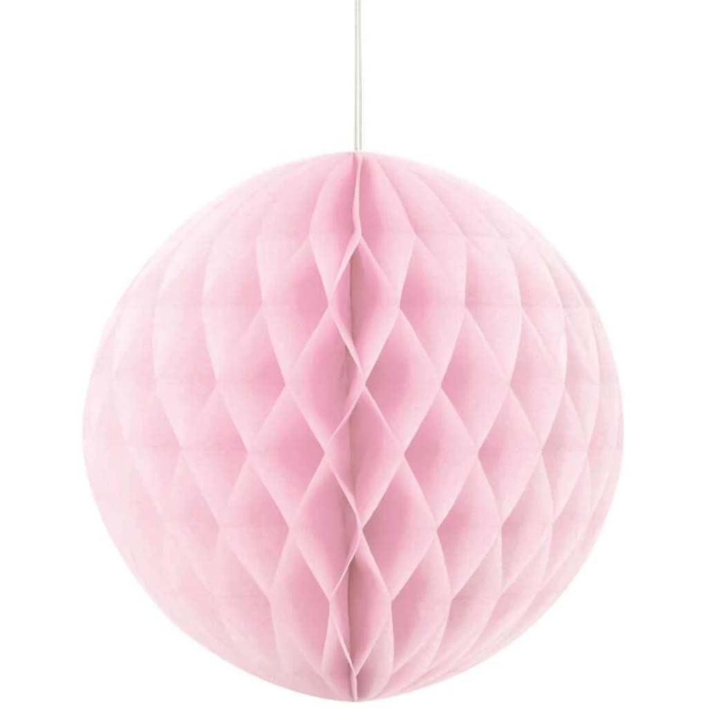 Lovely Pink Solid Honeycomb Ball, 8in