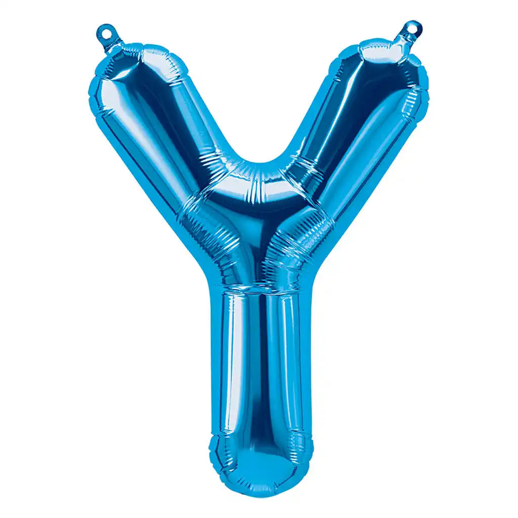 Foil Balloon Letter Y  16in Blue