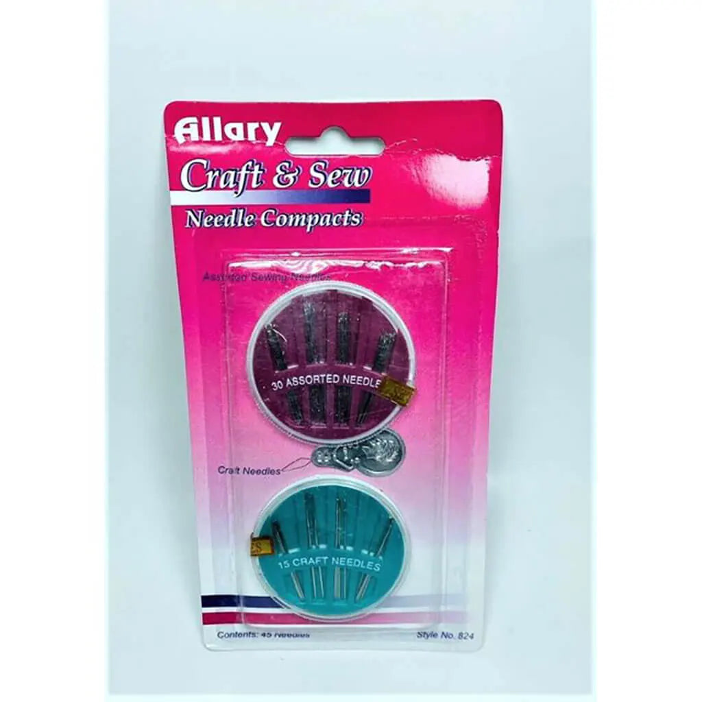 Assorted Needle Compact with Threader, 45ct