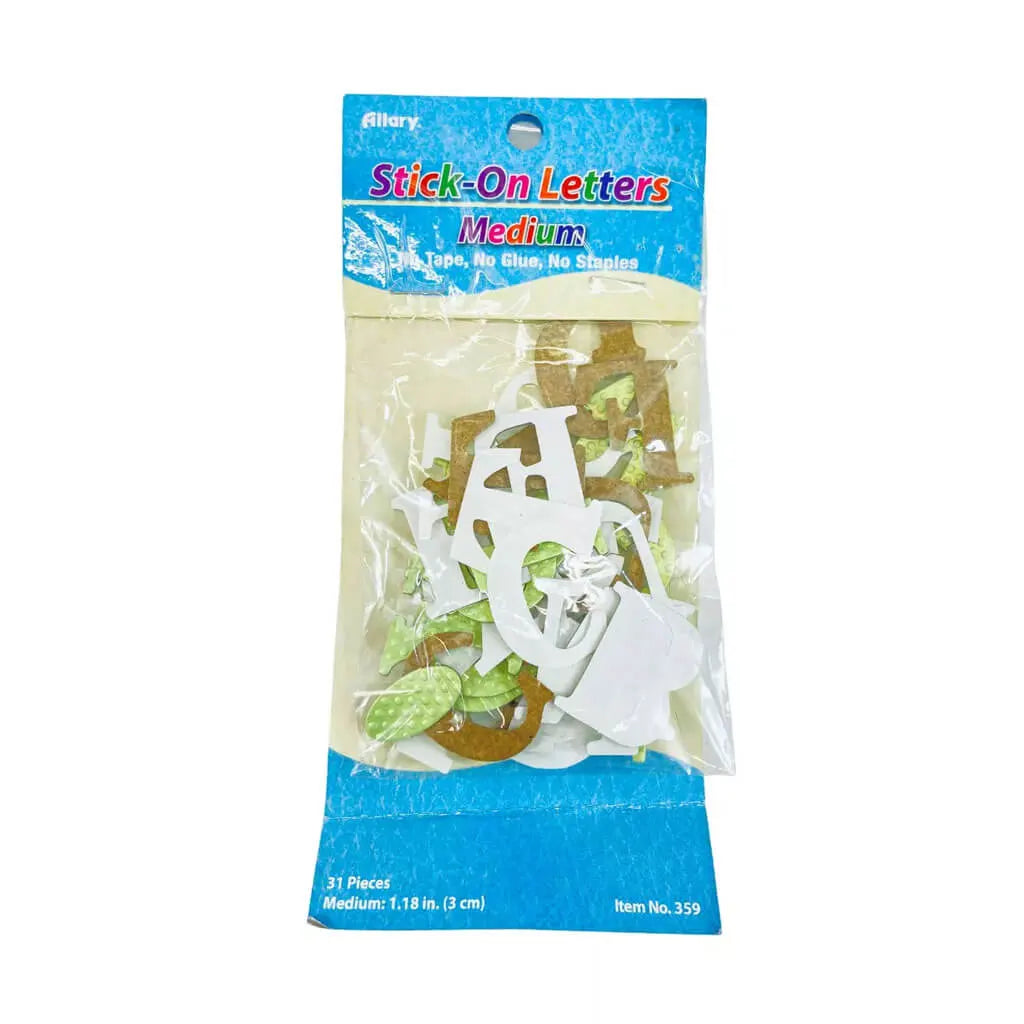 Stick On Letters 31pc, Purple