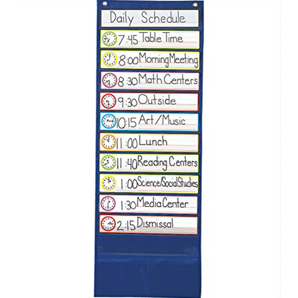 Deluxe Scheduling Pocket Chart