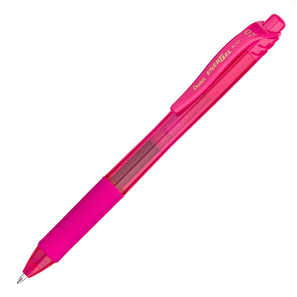 EnerGel X Clip-on Retractable Pen, Pink