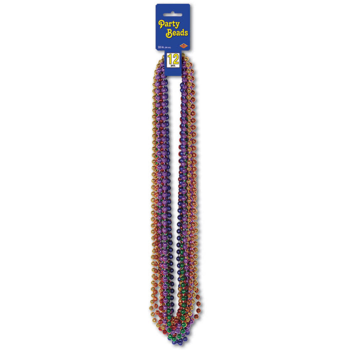 Party Beads Small Round, Assorted