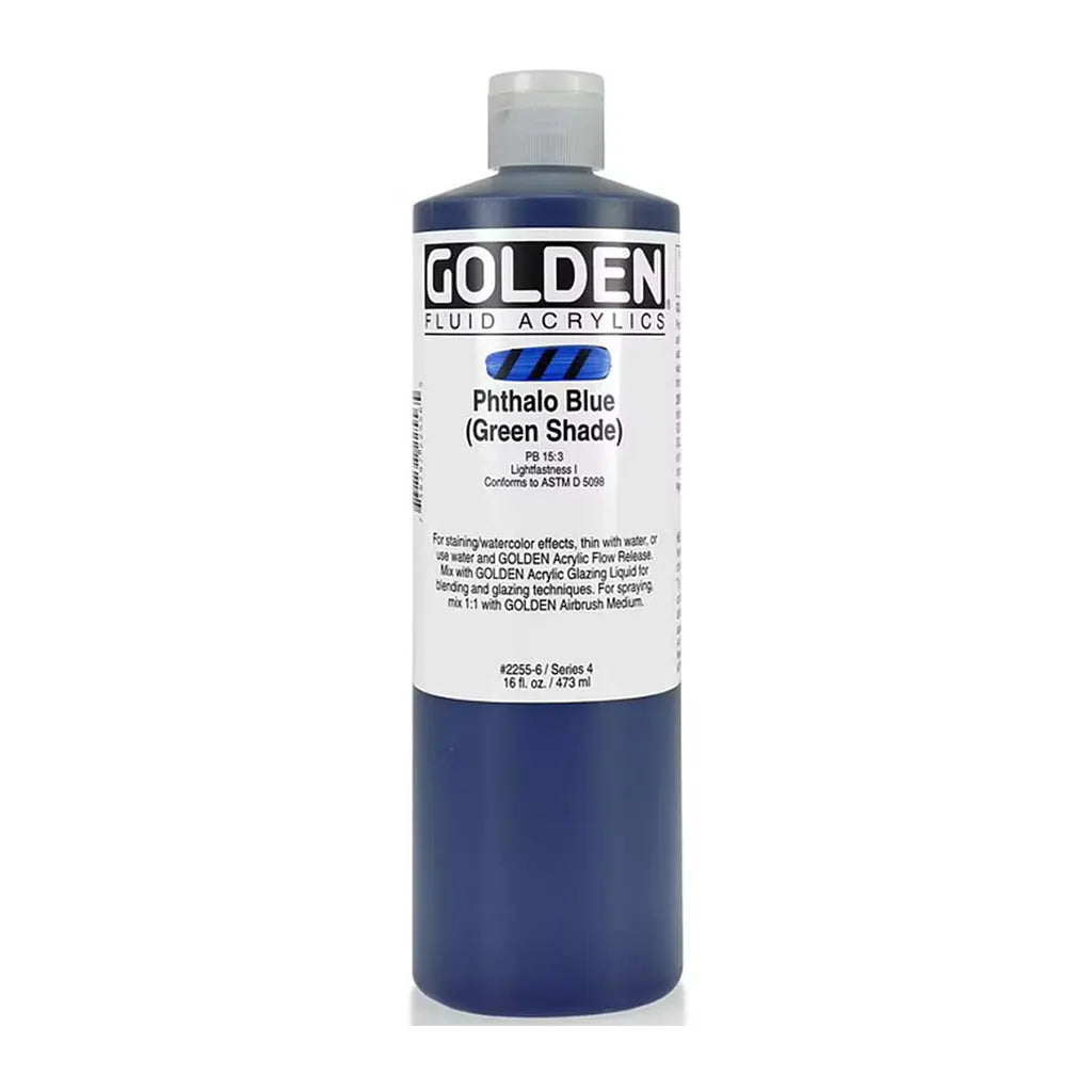 Golden Fluid Acrylic 16oz Phthalo Blue /G.S. S4