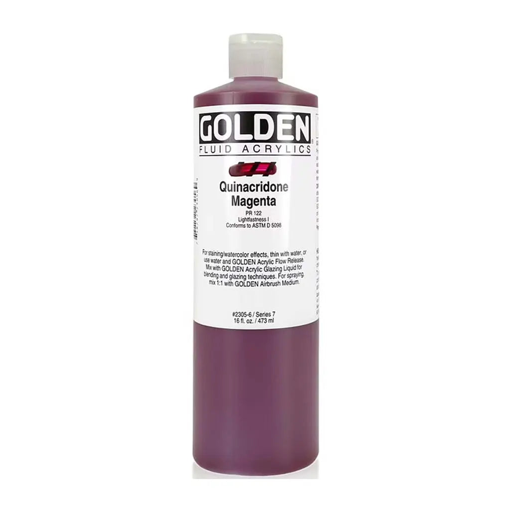 Golden Fluid Acrylic 16oz Quin. Magenta S7