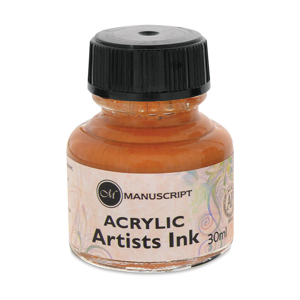 Acrylic Artisit&#39;s Ink 30ml, Metallic Gold