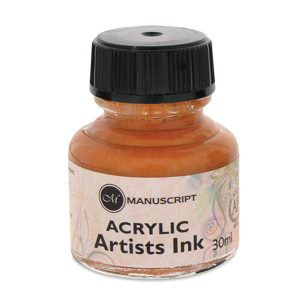 Acrylic Artisit's Ink 30ml, Metallic Gold