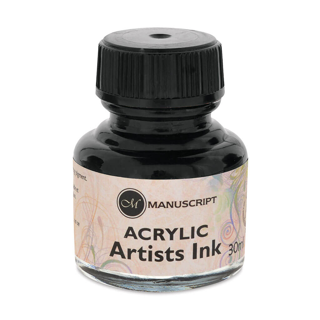 Acrylic Artisit&#39;s Ink 30ml, Indian Black