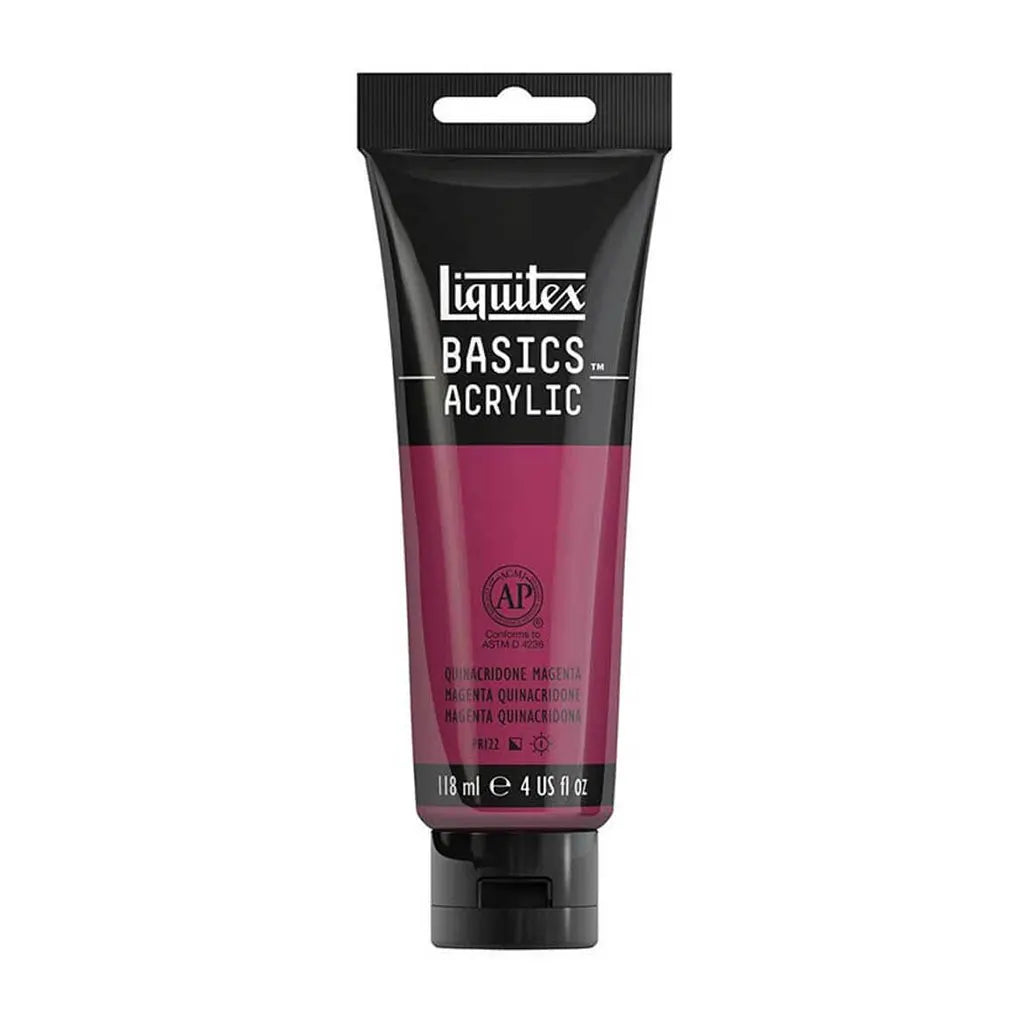 Liquitex Basics Acrylic Color 118ml (4oz) Quinacridone Magenta S1