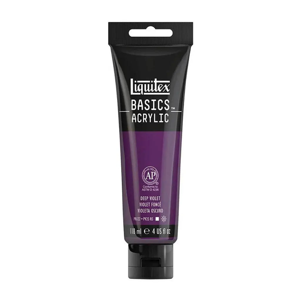 Liquitex Basics Acrylic Color 118ml (4oz) Deep Violet S1