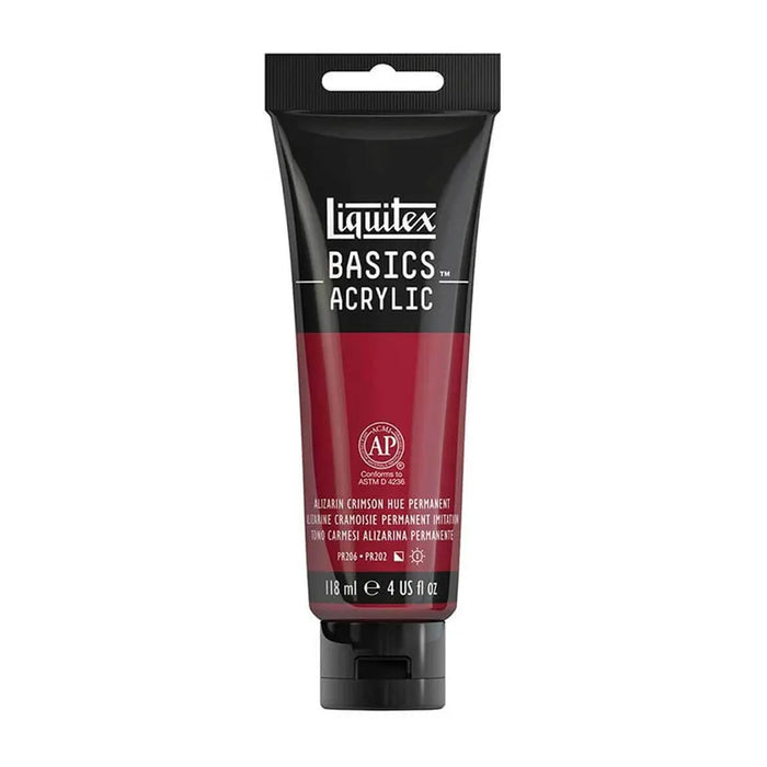 Liquitex Basics Acrylic Color 118ml (4oz) Alizarin Crimson Hue S1
