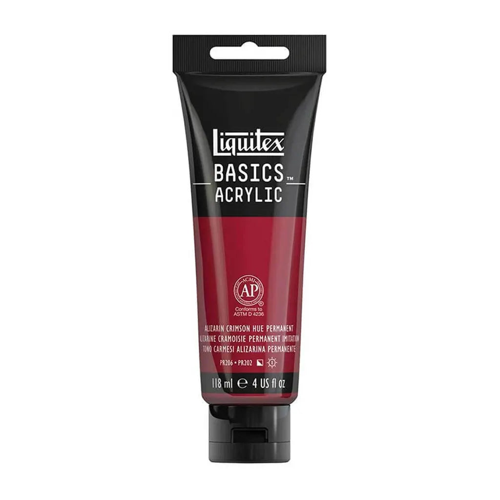 Liquitex Basics Acrylic Color 118ml (4oz) Alizarin Crimson Hue S1