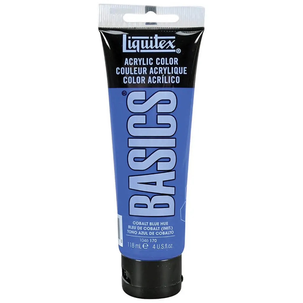 Liquitex Basics Acrylic Color 118ml (4oz) Cobalt Blue Hue S1
