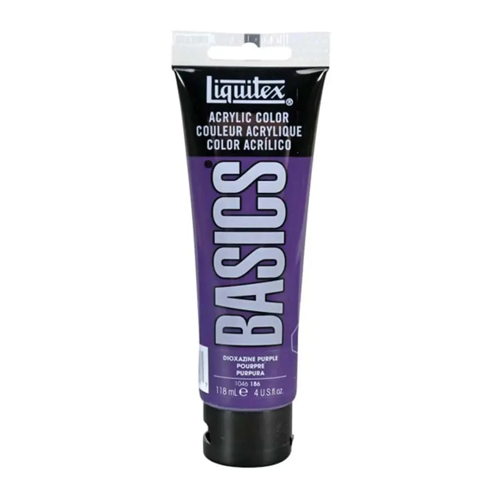 Liquitex Basics Acrylic Color 118ml (4oz) Dioxazine Purple S1