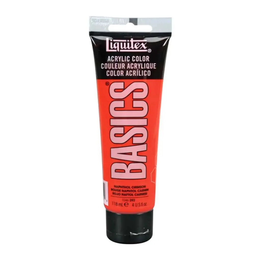 Liquitex Basics Acrylic Color 118ml (4oz) Naphthol Crimson S1