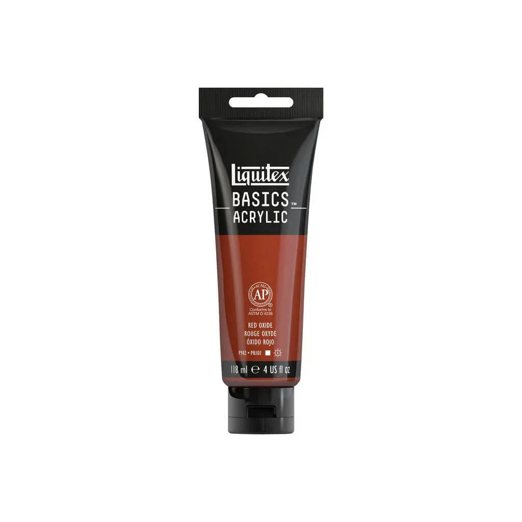 Liquitex Basics Acrylic Color 118ml (4oz) Red Oxide S1