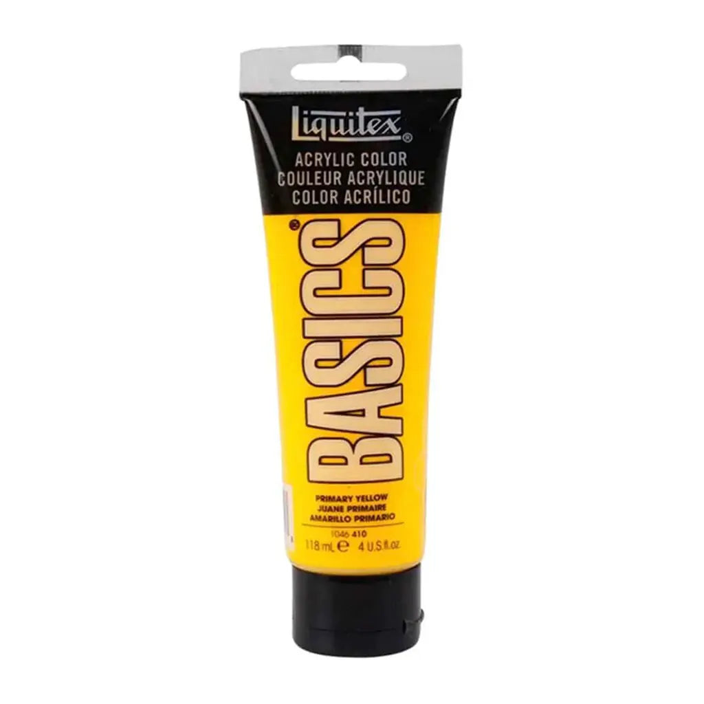 Liquitex Basics Acrylic Color 118ml (4oz) Primary Yellow S1