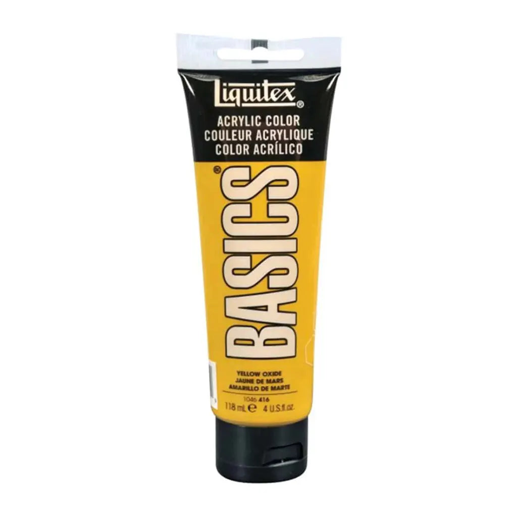 Liquitex Basics Acrylic Color 118ml (4oz) Yellow Oxide S1