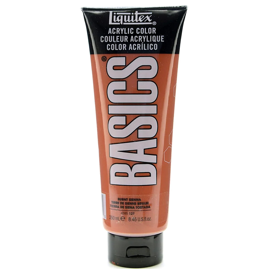 Liquitex Basics Acrylic Color 250ml (8.45oz) Burnt Sienna S1