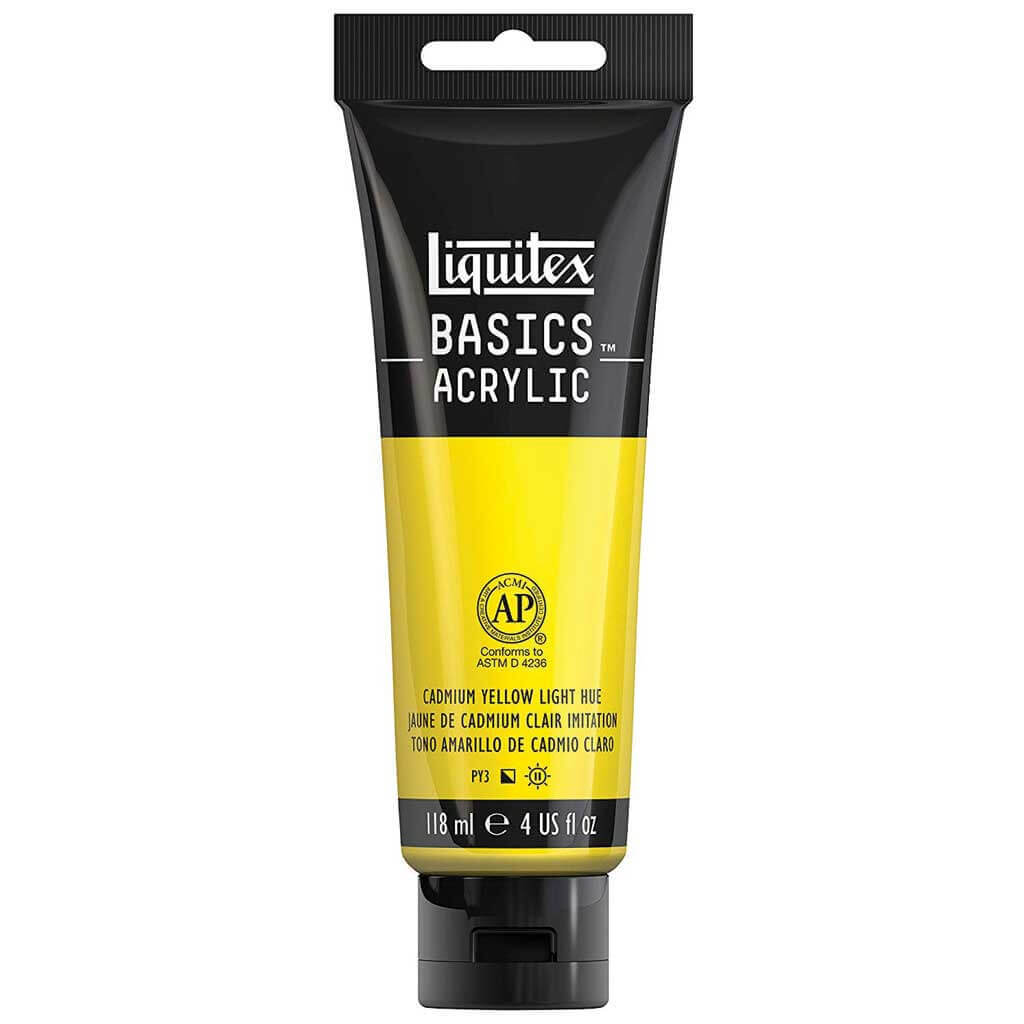 Liquitex Basics Acrylic Color 250ml (8.45oz) Cadmium Yellow Deep Hue S1