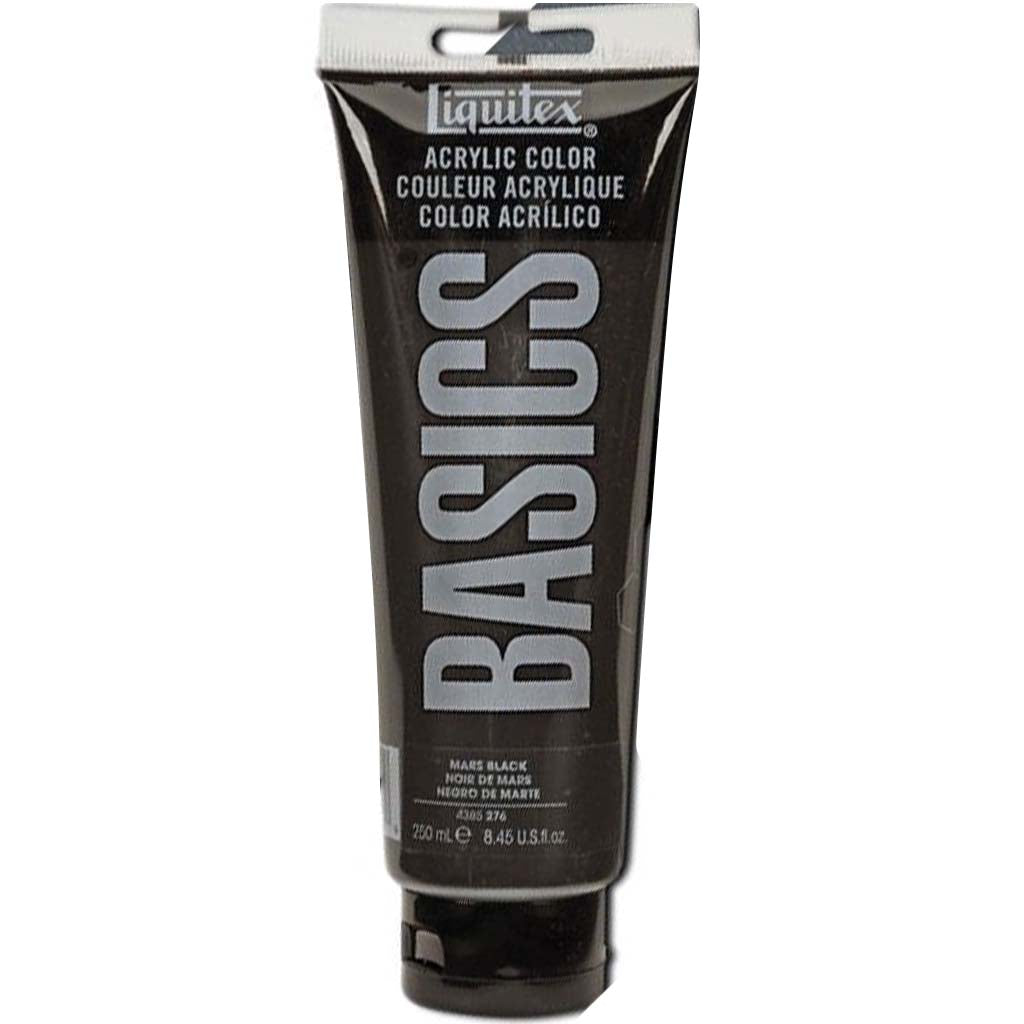 Liquitex Basics Acrylic Color 250ml (8.45oz) Mars Black S1