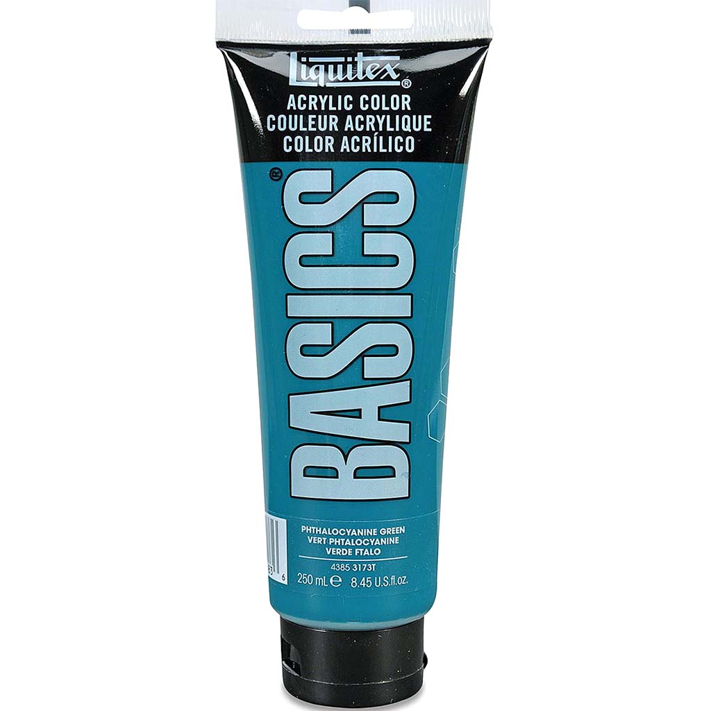 Liquitex Basics Acrylic Color 250ml (8.45oz) Phthalocyanine Green S1