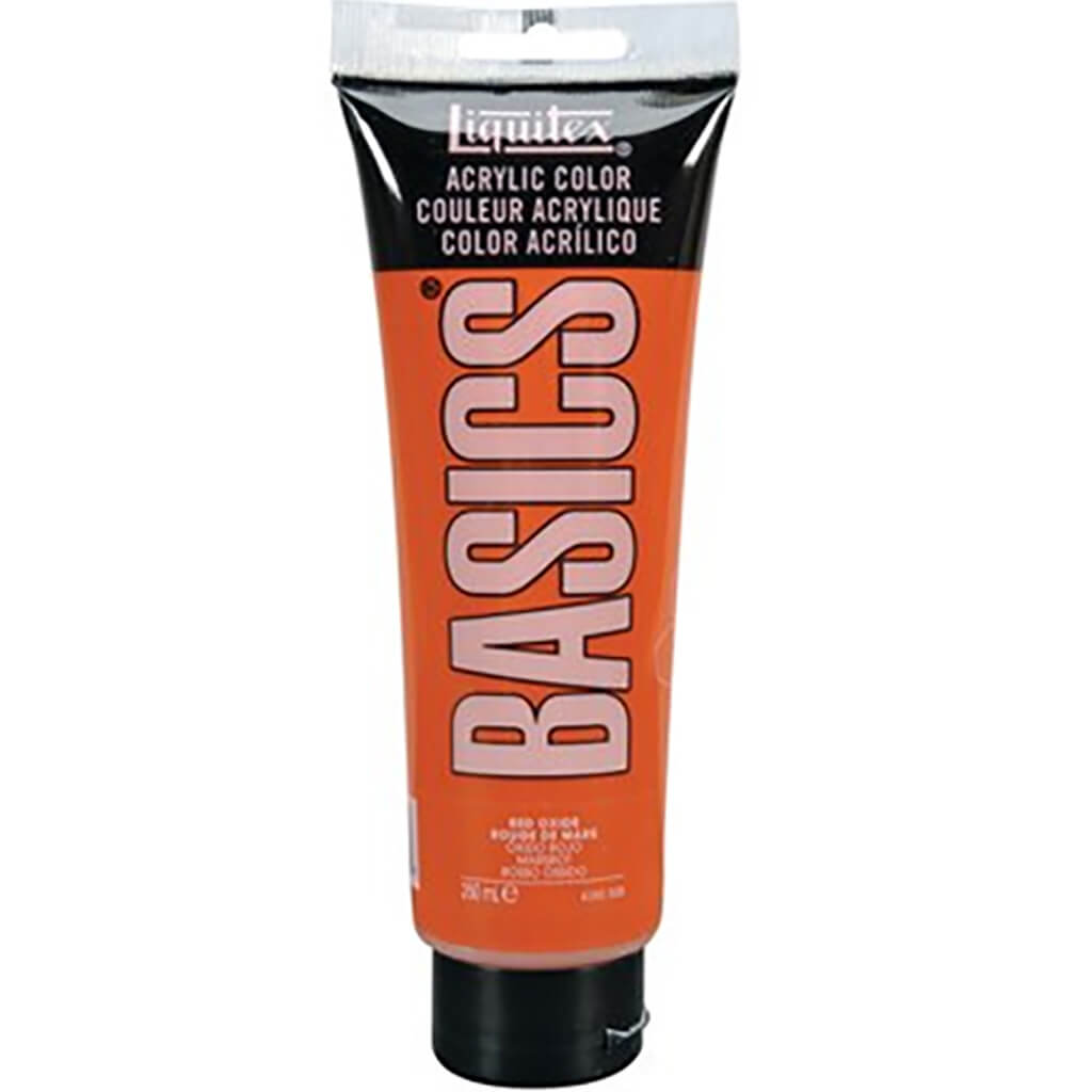 Liquitex Basics Acrylic Color 250ml (8.45oz) Red Oxide S1
