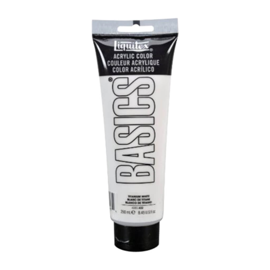 Liquitex Basics Acrylic Color 250ml (8.45oz) Titanium White S1