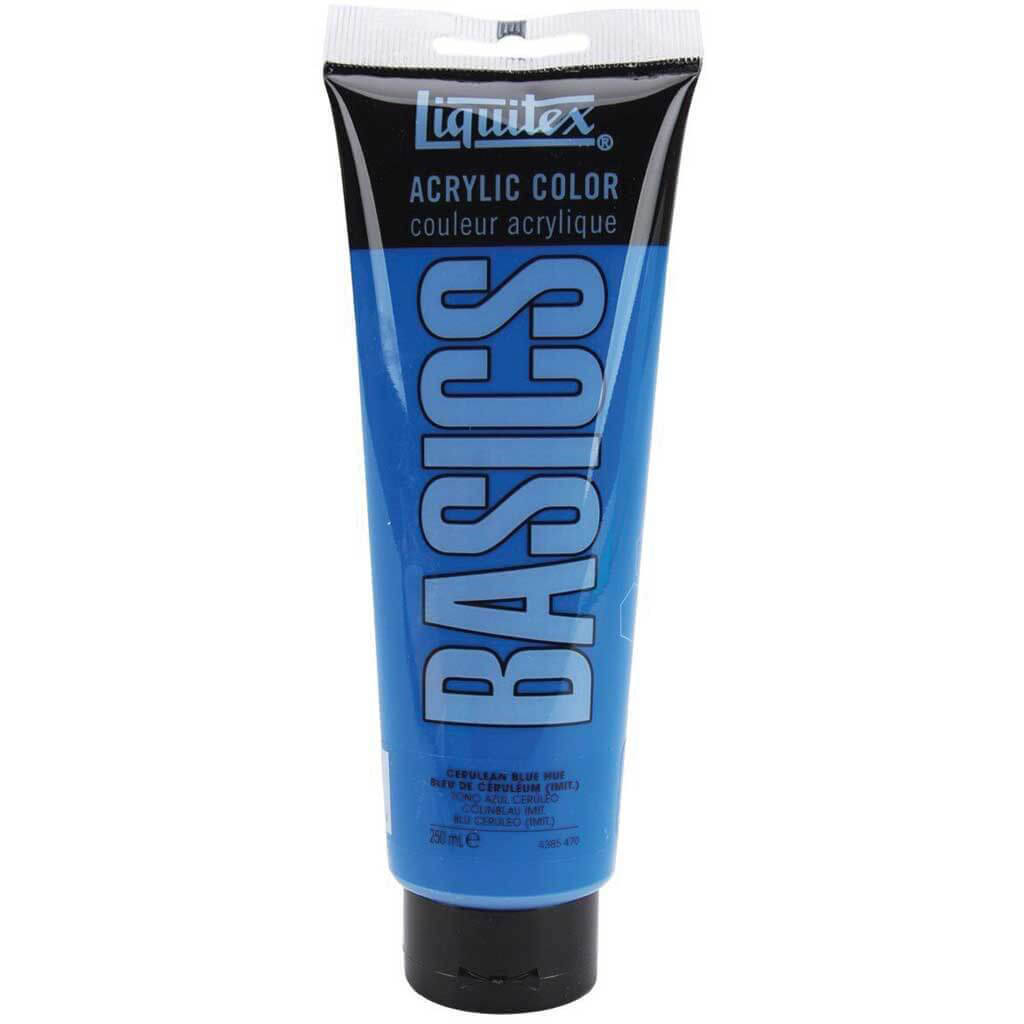 Liquitex Basics Acrylic Color 250ml (8.45oz) Cerulean Blue Hue S1