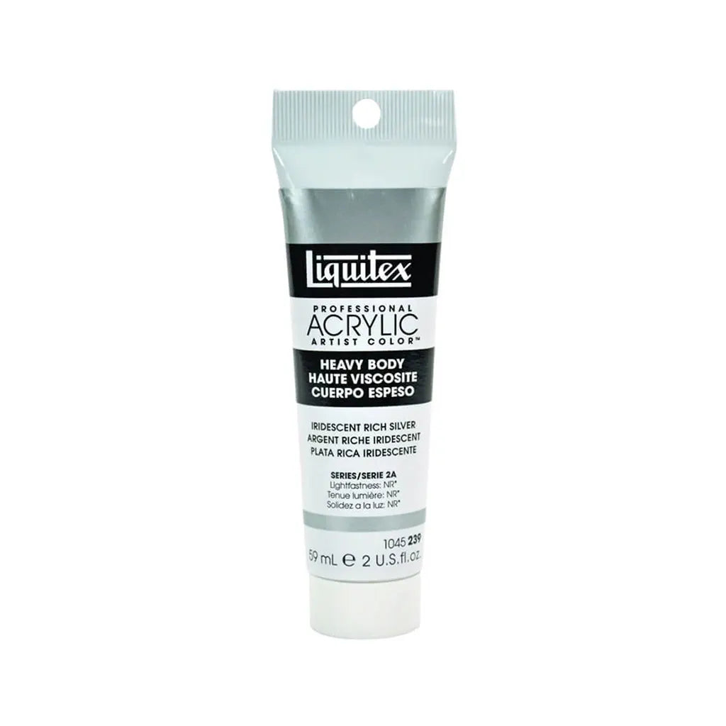 Liquitex Professional Heavy Body Acrylic 59ml (2oz) Iridescent Rich Silver S2