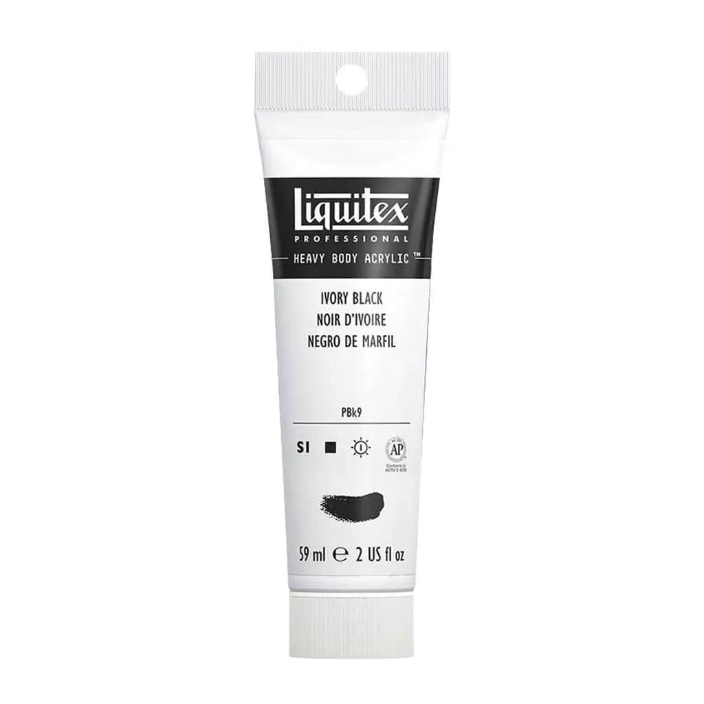 Liquitex Professional Heavy Body Acrylic 59ml (2oz) Ivory Black S1