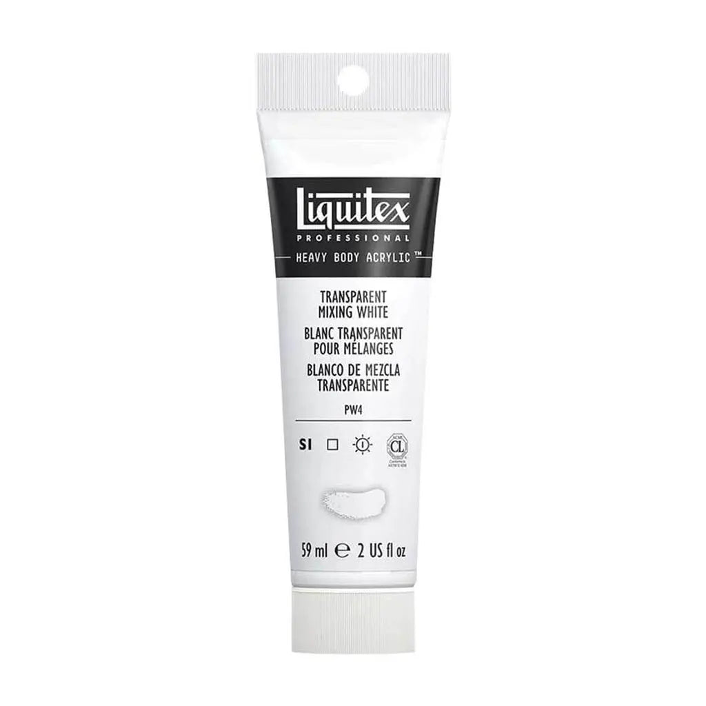 Liquitex Professional Heavy Body Acrylic 59ml (2oz) Transparent Mixing White S1