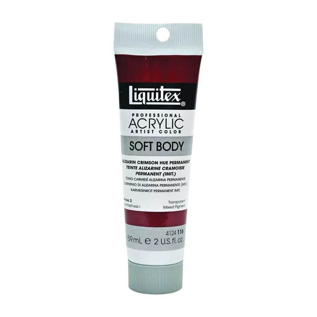 Liquitex Professional Soft Body Acrylic Tube 59ml (2oz) Alizarin Crimson Hue Permanent S2