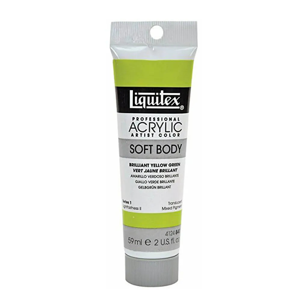 Liquitex Professional Soft Body Acrylic Tube 59ml (2oz) Brilliant Yellow Green S1
