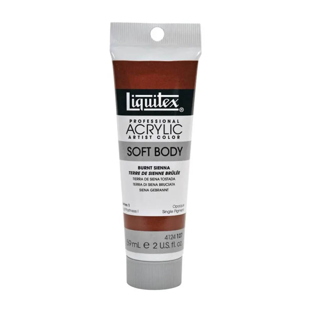 Liquitex Professional Soft Body Acrylic Tube 59ml (2oz) Burnt Sienna S1