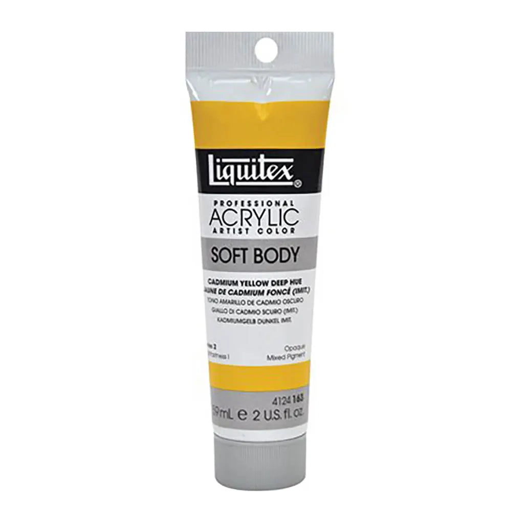 Liquitex Professional Soft Body Acrylic Tube 59ml (2oz) Cadmium Yellow Deep Hue S2