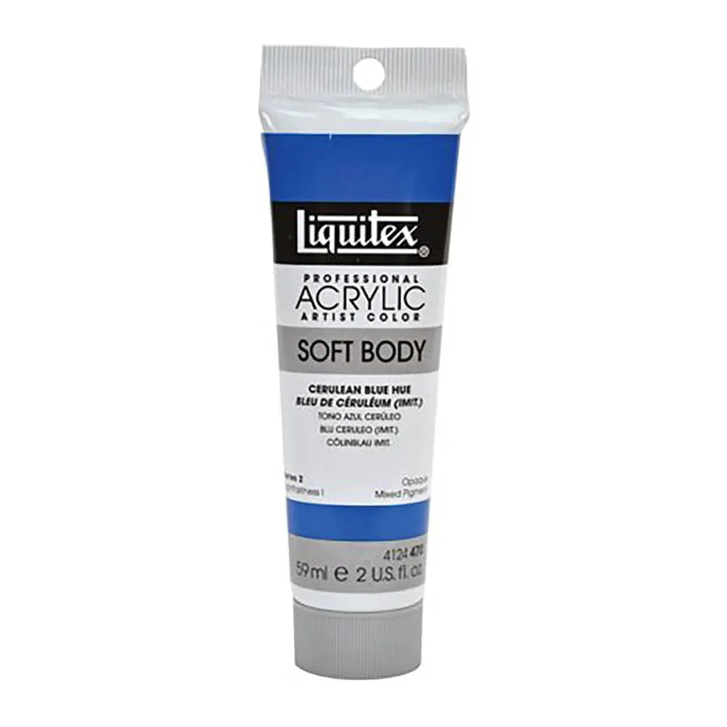 Liquitex Professional Soft Body Acrylic Tube 59ml (2oz) Cerulean Blue Hue