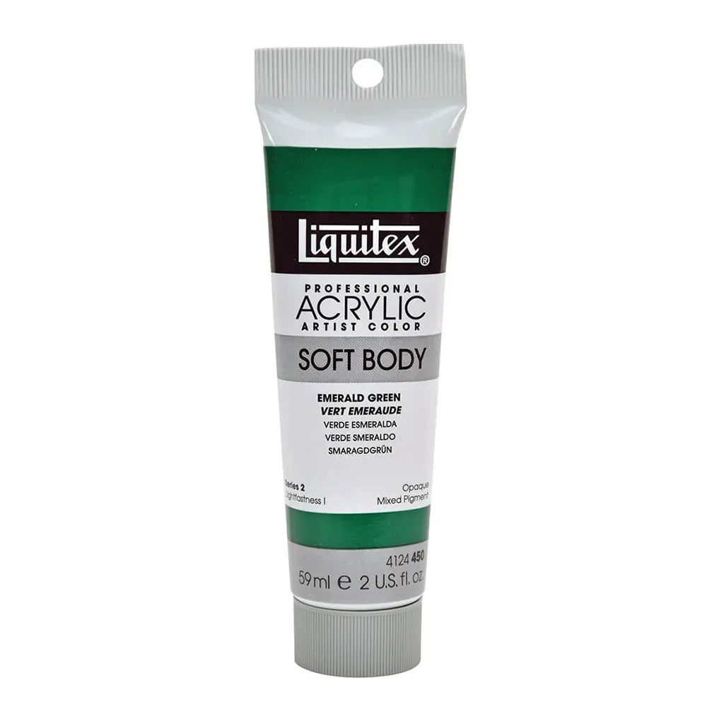 Liquitex Professional Soft Body Acrylic Tube 59ml (2oz) Emerald Green S2
