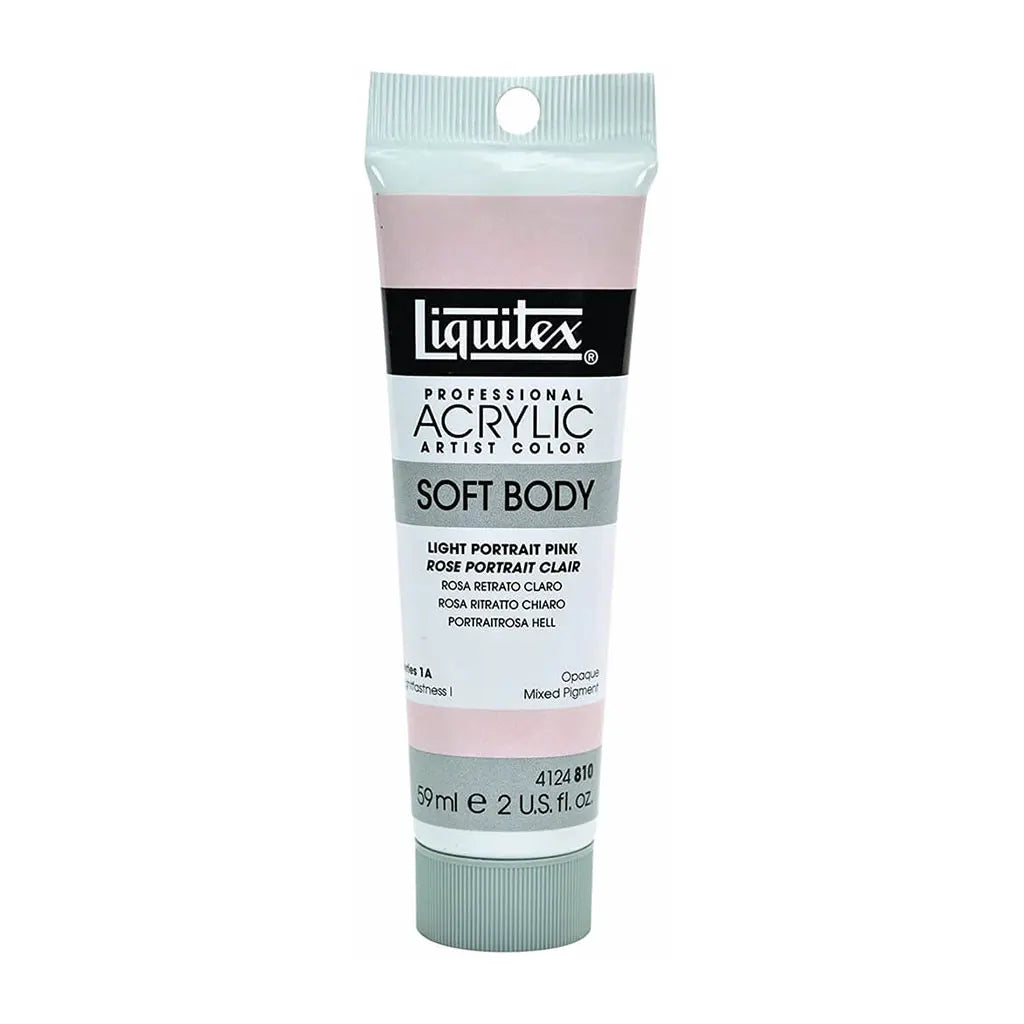Liquitex Professional Soft Body Acrylic Tube 59ml (2oz) Light Portrait Pink S1A