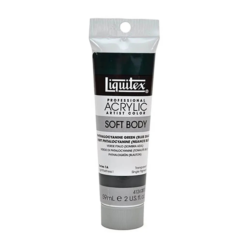 Liquitex Professional Soft Body Acrylic Tube 59ml (2oz) Phthalocyanine Green Blue Shade S1A