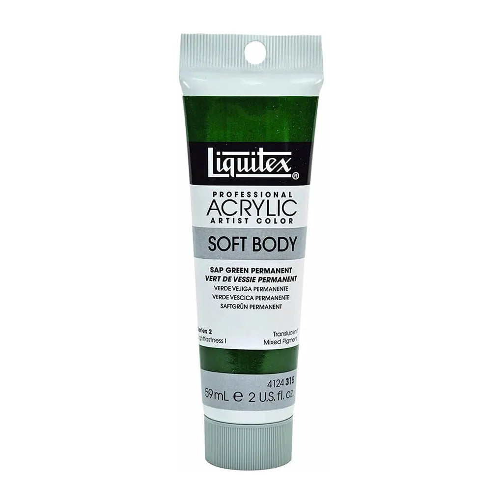 Liquitex Professional Soft Body Acrylic Tube 59ml (2oz) Sap Green Permanent S2